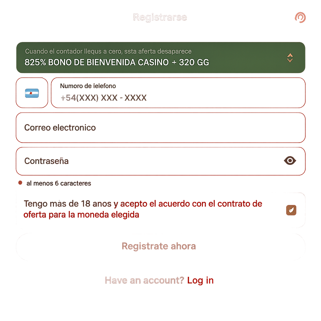 Pantalla de registro en CapoCasino